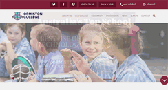Desktop Screenshot of ormistoncollege.com.au